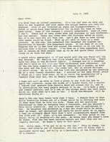 Letter from Dominick Dunne to John Erman