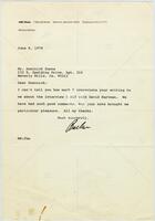 Letter from Barbara Walters to Dominick Dunne