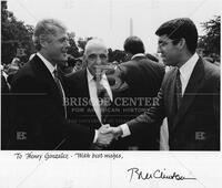 Bill Clinton, Henry B. Gonzalez, and Henry B. Gonzalez III