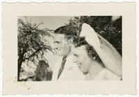 John Lomax Jr. and Marable Margaret Lomax on their wedding day