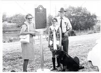 Lomax family at the Texas State Historical Marker