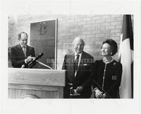 Bill Cunningham with Perry and Nancy Lee Bass