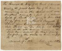 Court Order for Levee Work in Concordia Parish, Louisiana, 1815