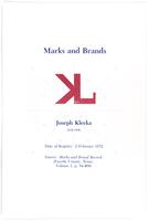 Marks and Brands: Joseph Klecka