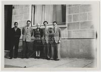 Hedwig Kniker with four male colleagues in Valparaiso