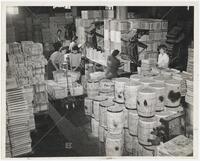 Dot Knestaut, Kate Bateman, Grace Delamater, Myrtle Poole, Rebecca Buchanan, Marie Heppard: Manufacturing Department