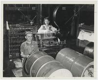 Betty Jordan and Joe Bucco Weighing Barrels