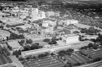Sid Richardson Hall, LBJ Library, aerial views of campus