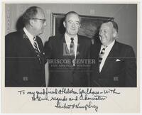 Athelstan Spilhaus, Otto Silha, and Hubert Humphrey