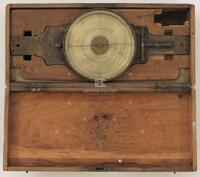 Horatio Chriesman circumferentor in box (surveyor’s compass)