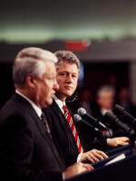 Bill Clinton and Boris Yeltsin