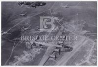 Photograph of U.S. Army Air Corps bomber planes in flight