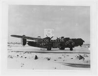 Copy of a photograph of U.S. Army Air Corps B-24 bomber Liberandos Boomerang