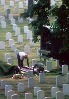 Vietnam casualty burial at Arlington National Cemetery