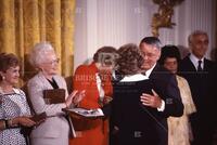 Reagans at awards dinner [T 71561]