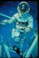 Diver in spacesuit