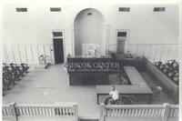 Man in courtroom