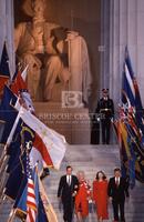 Bush inauguration at the Lincoln Memorial [T 110165]