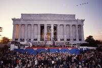 Bush inauguration at the Lincoln Memorial [T 110165]