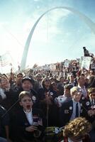 Reagans campaigning in Wisconsin and St. Louis, MO [T 97153]