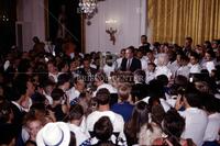 Bush, Arnold and U.S. Olympic Athletes East Room of Whitehouse