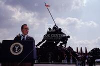 Bush at Iwo Jima Memorial [136760, GL 131147]