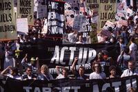 Act-Up demonstration in Kennebunkport, ME [T 124214, GL 102312]