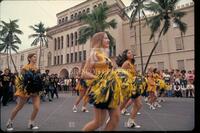 Cheerleaders in a parade