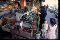 Fruit and flower stand