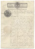 Certification of Mexican Citizenship granted to Stephen F. Austin