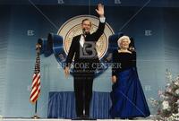 [President and First Lady Bush at inauguration]