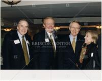 Bernard Rapoport, Ben Barnes, Harry Reid, and Audre Rapoport