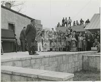 Maury Maverick, Sr., speaks at a campaign event in San Antonio