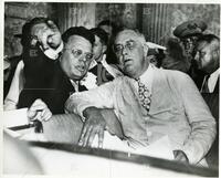 Maury Maverick, Sr., speaks with President Franklin D. Roosevelt