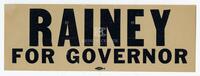 Rainey for Governor