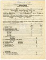 Contract for Bernard Rapoport as Pioneer American Insurance Company district manager in San Antonio