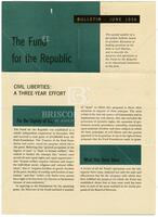 The Fund for the Republic, June 1956 Bulletin