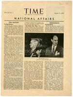 Time Magazine article on the 1952 Democratic National Convention