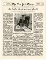 "An Extoller of Life Insurance Benefits"