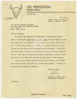 Copy of letter confirming order of 3000 copies of "Frank Dobie: Man and Friend"