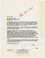 Letter from Bernard Rapoport to John Henry Faulk