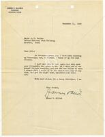 Letter from James Allred to J. R. Parten