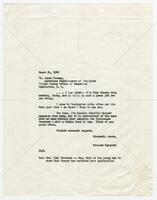 Letter from Bernard Rapoport to Jimmy Turman