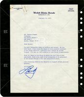 Letter from Lloyd Bentsen to Ronnie Dugger