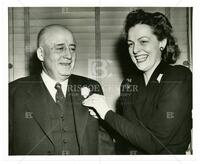 Congresswoman Helen Gahagan Douglas with Representative Sam Rayburn