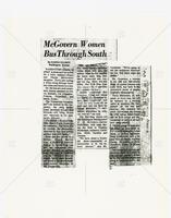 "McGovern Women Bus Through South"