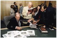 Bernard Rapoport at book signing for "Being Rapoport"