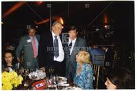 Bernard and Audre Rapoport with Abby and Emily and two unidentified men at 90th birthday celebration