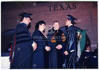 Bernard Rapoport at university graduation ceremony