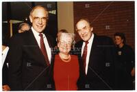 Bernard Rapoport with Bill Cunningham and Diana Natalicio